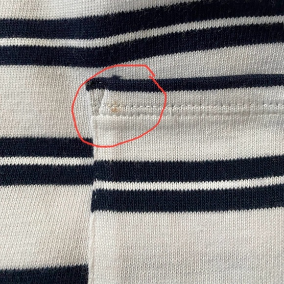 Abercrombie & Fitch 100% Cotton Striped Long Sleeve Nautical Top Size S - Picture 6 of 8